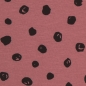 Preview: Jersey Veronika lila beere mit schwarze Punkte Farbnr. 639