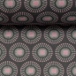 Preview: Baumwolle Webware Sew Love by lycklig design Stecknadeln grau rosa weiß