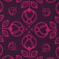 Preview: French Terry Pretty Bloom by lycklig Design lila pink