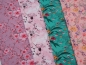 Preview: Jersey Matti zarte bunte Blumen auf rosa