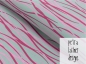 Preview: Jersey Druck von Petra Laitner Wire grau rosa pink