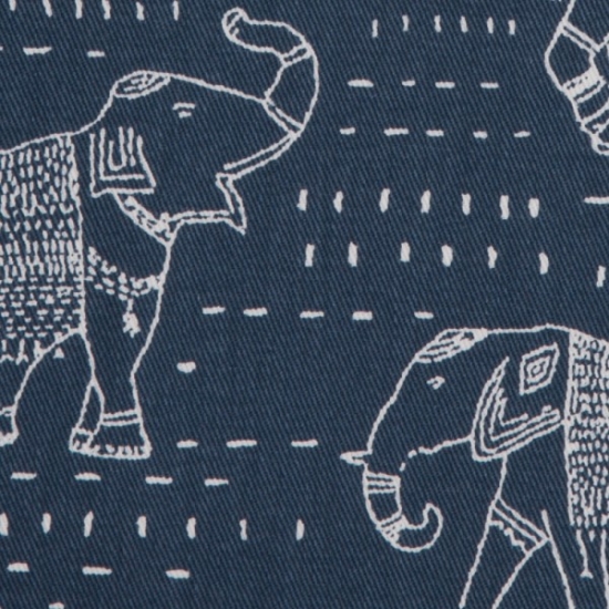 Canvas Dekostoff Home Dekor Premier Prints Twill Elefanten jeansblau