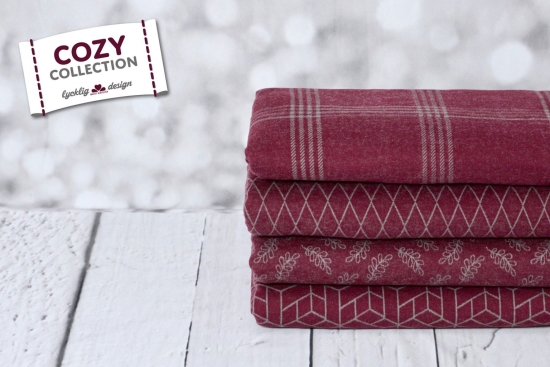 Jacquard Cozy Collection by lycklig design grazile Zweige bordeaux
