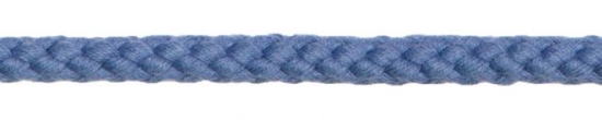 Baumwollkordel geflochten 10 mm jeansblau