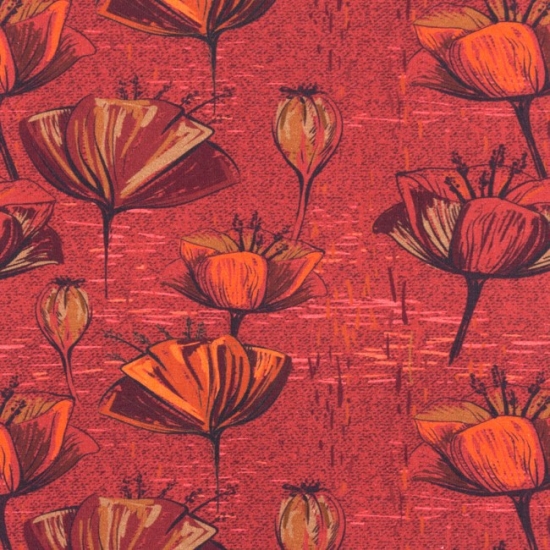 Jersey Mohnblumen - Blumen - rot