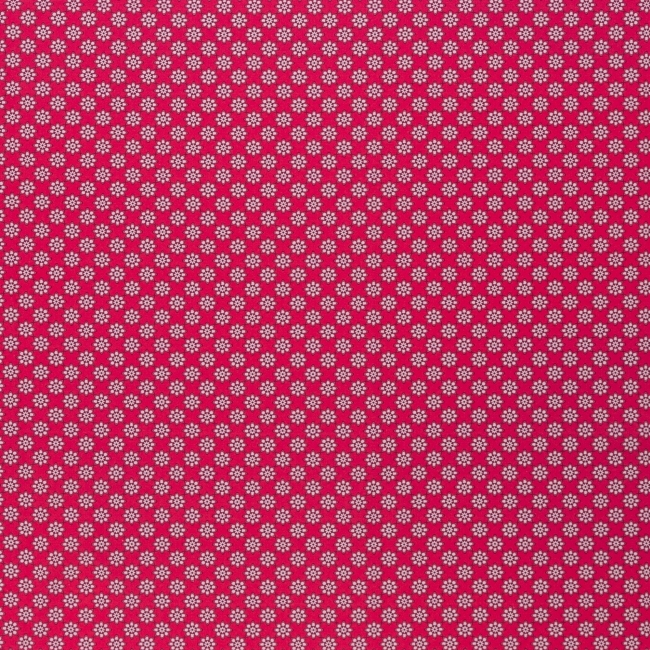 Baumwolle Webware Popeline Kim Blüten pink beere Farbnr. 934