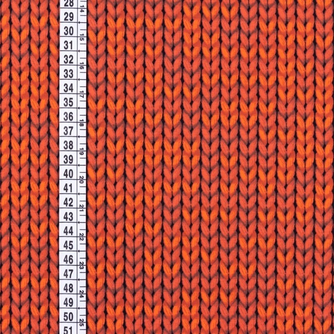 Jersey Knit Knit orange
