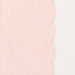 Lochstickerei Simone mit Bogenkante rosa Farbnr. 435