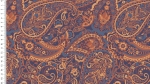 Jersey Paisley ocker blau